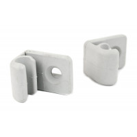 Крючки белые для солнцезащитных козырьков под узкий палец для Гранта, Гранта FL, Калина 2, Датсун