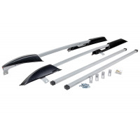 Рейлинги с поперечинами усиленные серебристый муар, профиль 1,05 под крышу с ребром для Калина универсал Рейлинги с поперечинами усиленные серебристый муар, профиль 1,05 под крышу с ребром для Калина универсал