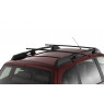 Рейлинги ПТ с поперечинами усиленные черный муар, профиль 1,05 под крышу с ребром на Калина Универсал