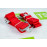 Ремни безопасности TURBOTEMA 5-ти точечные быстросъемные, красные, 2 дюйма