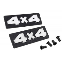 Комплект эмблем-шильдиков 4х4 на крылья для Лада 4х4 Нива Комплект эмблем-шильдиков 4х4 на крылья для Лада 4х4 Нива