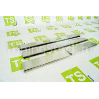 Накладки на пороги ПТ Групп из нержавейки с надписью для  Иксрей