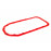 Прокладка масляного поддона красная из силикона с металлическими шайбами для Приора, Гранта, Калина, ВАЗ 2113-2115, 2110-2112, 2108-21099