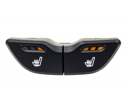 Блок кнопок обогрева сидений АВАР 3-уровневый с оранжевой индикацией и белой подвеской для Веста
