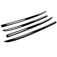 Молдинги обивок дверей (батонов) черный лак для Приора 2