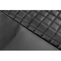 Обивка сидений (не чехлы) экокожа (центр с перфорацией) с цветной строчкой Ромб/Квадрат для ВАЗ 2108-21099, 2113-2115, 5-дверной Лада 4х4 (Нива)