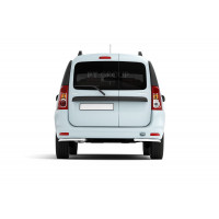 Защита заднего бампера ПТ угловая диаметром 51 мм, сталь для Ларгус