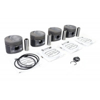 Комплект поршней МоторДеталь 82,0 мм ремонтная группа А с пальцами и кольцами для ВАЗ 2110, 2111, 2112 с двигателями ВАЗ 11183, 21114