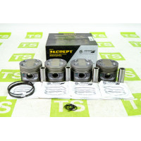 Комплект поршней МоторДеталь 82,0 мм ремонтная группа A с пальцами и кольцами Ока, ВАЗ 2108-21099, 2110, 2111, 2115 с двигателями ВАЗ 11113, 21083