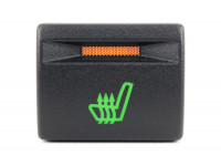 Кнопка обогрева сиденья с зеленой подсветкой и оранжевой индикацией  для Гранта, Приора, Калина 2