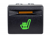 Кнопка обогрева сиденья с зеленой подсветкой и оранжевой индикацией  для Гранта, Приора, Калина 2