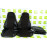 Обивка сидений (не чехлы) экокожа с тканью Полет (строчка Соты) для ВАЗ 2107