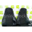 Обивка сидений (не чехлы) экокожа с тканью Полет (строчка Соты) для ВАЗ 2107