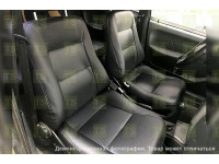 Обивка сидений (не чехлы) экокожа (центр с перфорацией) с цветной строчкой по швам для ВАЗ 2108-21099, 2113-2115, 5-дверной Лада 4х4 (Нива) 2131