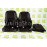 Обивка сидений (не чехлы) экокожа с тканью Полет (цветная строчка Ромб/Квадрат) для ВАЗ 2108-21099, 2113-2115, 5-дверной Лада 4х4 (Нива) 2131