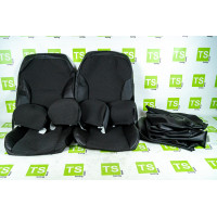 Обивка сидений (не чехлы) экокожа с тканью для Калина Обивка сидений (не чехлы) экокожа с тканью для Калина