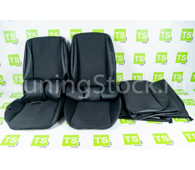 Обивка сидений (не чехлы) экокожа с тканью под раздельный задний ряд сидений для Гранта