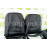 Обивка сидений (не чехлы) экокожа с тканью полет (цветная строчка Ромб/Квадрат) под цельный задний ряд сидений на Гранта