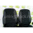 Обивка сидений (не чехлы) экокожа с тканью Полет (цветная строчка Ромб/Квадрат) для 3-дверной Лада 4х4 (Нива)