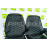Обивка сидений (не чехлы) экокожа (центр с перфорацией) с цветной строчкой Соты на Шевроле Нива до 2014 г.в