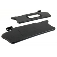 Солнцезащитные козырьки черные с зеркалом для ВАЗ 2110, 2111, 2112