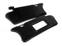 Солнцезащитные козырьки черные с зеркалом для ВАЗ 2110, 2111, 2112 Солнцезащитные козырьки черные с зеркалом для ВАЗ 2110, 2111, 2112