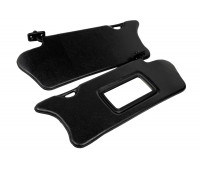 Солнцезащитные козырьки черные с зеркалом для ВАЗ 2110, 2111, 2112