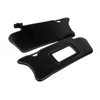 Солнцезащитные козырьки черные с зеркалом для ВАЗ 2110, 2111, 2112