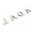 Шильдик-надпись название марки нового образца черный лак для Лада