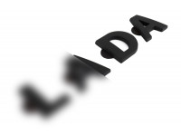 Надпись-шильдик LADA нового образца черный матовый