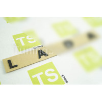 Надпись-шильдик на крышку багажника образца от 2016 года черный бархат для Лада Надпись-шильдик на крышку багажника образца от 2016 года черный бархат для Лада