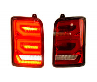 Светодиодные задние фонари RED LED красные с динамическим повторителем для Лада 4х4, Нива Легенд 21213, 21214, 2131, Урбан