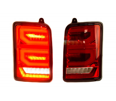 Светодиодные задние фонари RED LED красные с динамическим повторителем для Лада 4х4, Нива Легенд 21213, 21214, 2131, Урбан