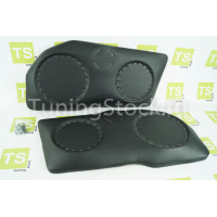 Подиумы 3-х компонентные на передние двери под 2 динамика 20 и 16 см и рупорный твитер Приора