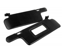 Солнцезащитные козырьки черные с зеркалом для ВАЗ 2113, 2114, 2115, 2108, 2109, 21099