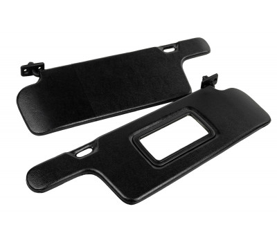 Солнцезащитные козырьки черные с зеркалом для ВАЗ 2113, 2114, 2115, 2108, 2109, 21099