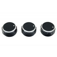 Ручки печки (регулировки блока отопителя) серебристое кольцо для Шевроле Нива, Нива Тревел