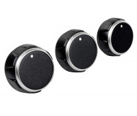 Ручки печки (регулировки блока отопителя) серебристое кольцо для Шевроле Нива, Нива Тревел