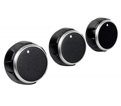 Ручки печки (регулировки блока отопителя) серебристое кольцо для Шевроле Нива, Нива Тревел