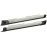 Алюминиевые пороги серые с белым АБС на Лада Калина