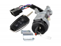 Выкидной ключ в стиле Ауди без чипа (пустой) с адаптированным замком зажигания для ВАЗ 2113-2115, 2110-2112 нового образца Выкидной ключ в стиле Ауди без чипа (пустой) с адаптированным замком зажигания для ВАЗ 2113-2115, 2110-2112 нового образца