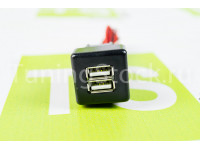 USB зарядка на 2 слота вместо заглушки кнопки ВАЗ 2110, 2111, 2112