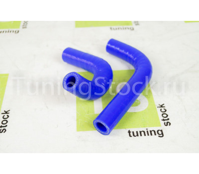 Патрубки печки силиконовые синие под алюминиевый радиатор для карбюраторных ВАЗ 2101-2107