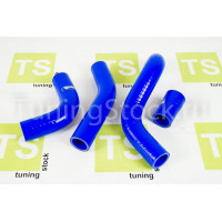 Патрубки алюминиевого радиатора силиконовые синие для инжекторных ВАЗ 2101-2107