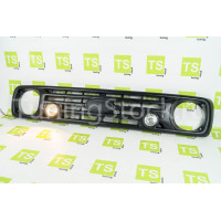 Решетка радиатора в стиле Урбан с сеткой, ДХО и местом под шильдик на Нива 4х4 2121, 21213, 21214, 2131 Решетка радиатора в стиле Урбан с сеткой, ДХО и местом под шильдик на Нива 4х4 2121, 21213, 21214, 2131