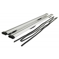 Аэродинамические поперечины 1300 мм с креплением скоба, серые АЭРО универсальные