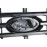 Решетка радиатора в стиле Урбан с большим хромированным шильдиком для Лада 4х4, Нива Легенд