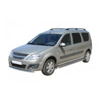 Передняя защита ТехноСфера Труба d51 для Ларгус Передняя защита ТехноСфера Труба d51 для Ларгус