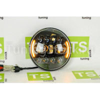 Светодиодные фары 90W, 7 дюймов черные с повторителем поворота и ДХО для ВАЗ 2101, 2102, Лада 4х4, Нива Легенд Светодиодные фары 90W, 7 дюймов черные с повторителем поворота и ДХО для ВАЗ 2101, 2102, Лада 4х4, Нива Легенд