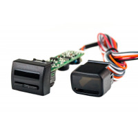 Бортовой компьютер Мультитроникс UX 8 вместо заглушки кнопки для Приора, Гранта, Калина, ВАЗ 2113-2115, 2110-2112, Шевроле Нива, Датсун